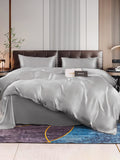 SilkSilky SE 22Momme Rent Silke Bedding Set Silver 001