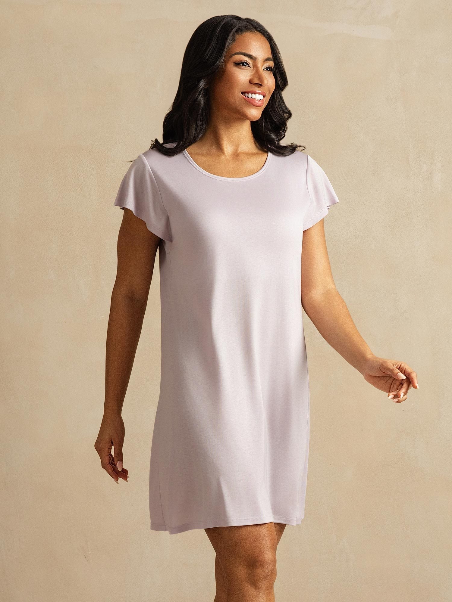 [Lavendel] SilkSilky-SE Rent Silke Nightgown 003