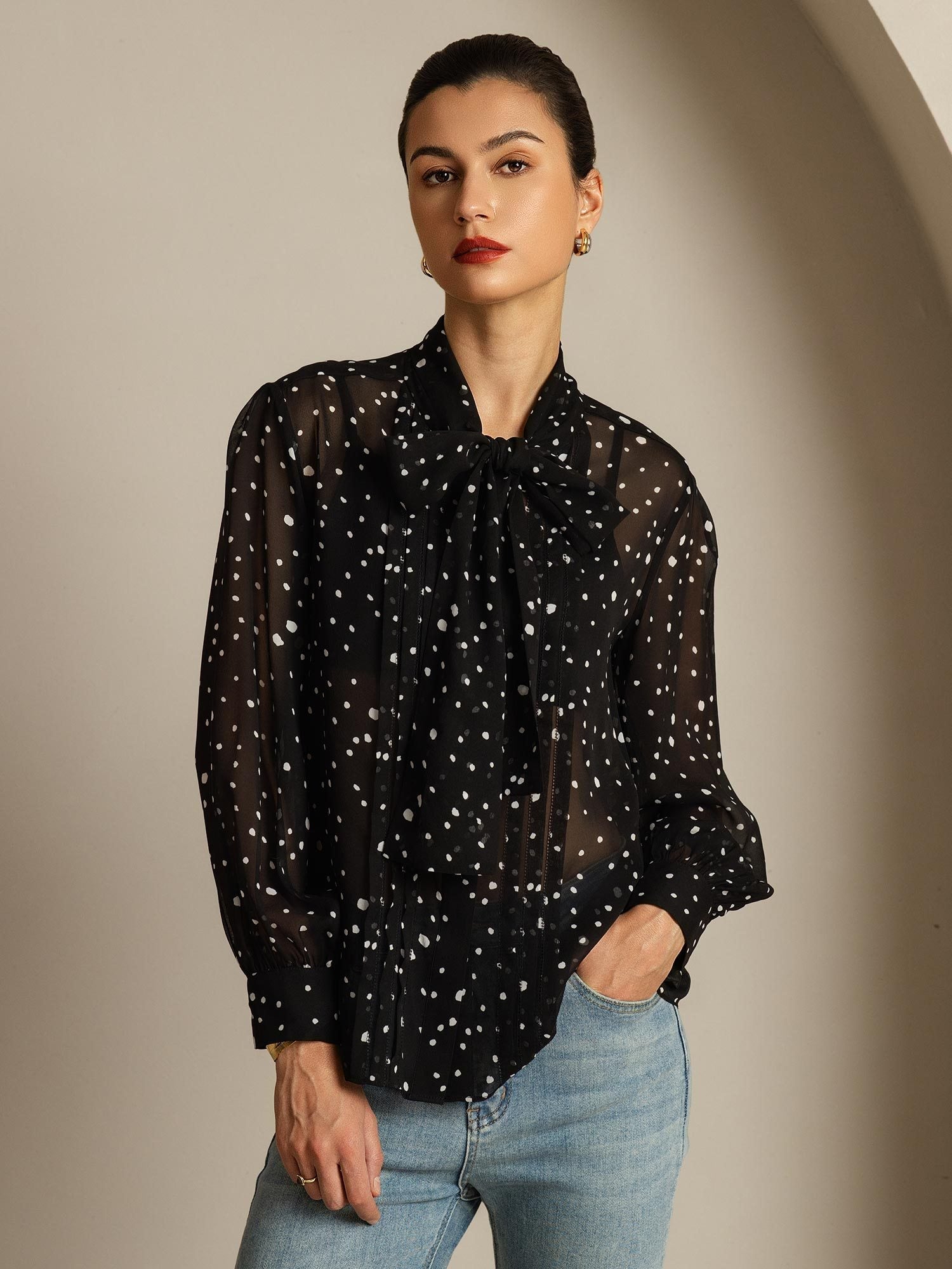 [Prickigt] SilkSilky-SE Rent Silke Womens Shirt 006