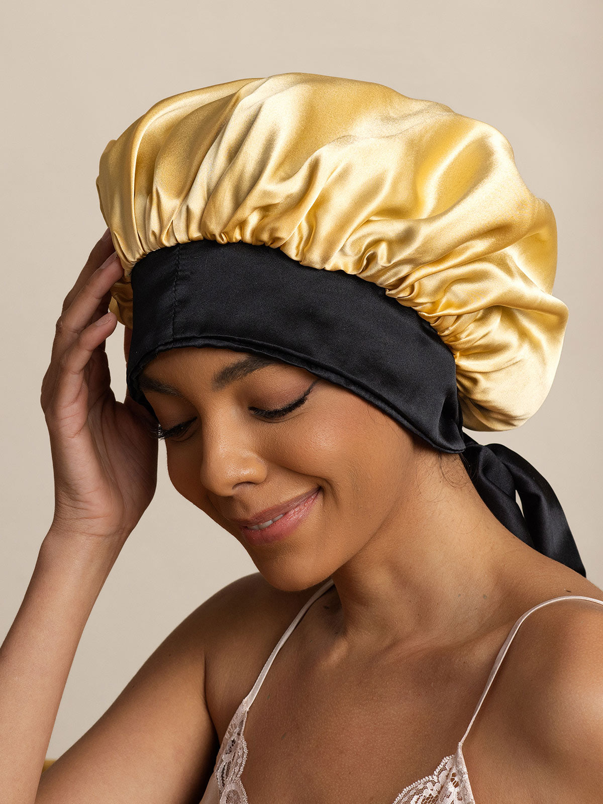 SilkSilky-SE Rent Silke Sleep Cap Champagne 004