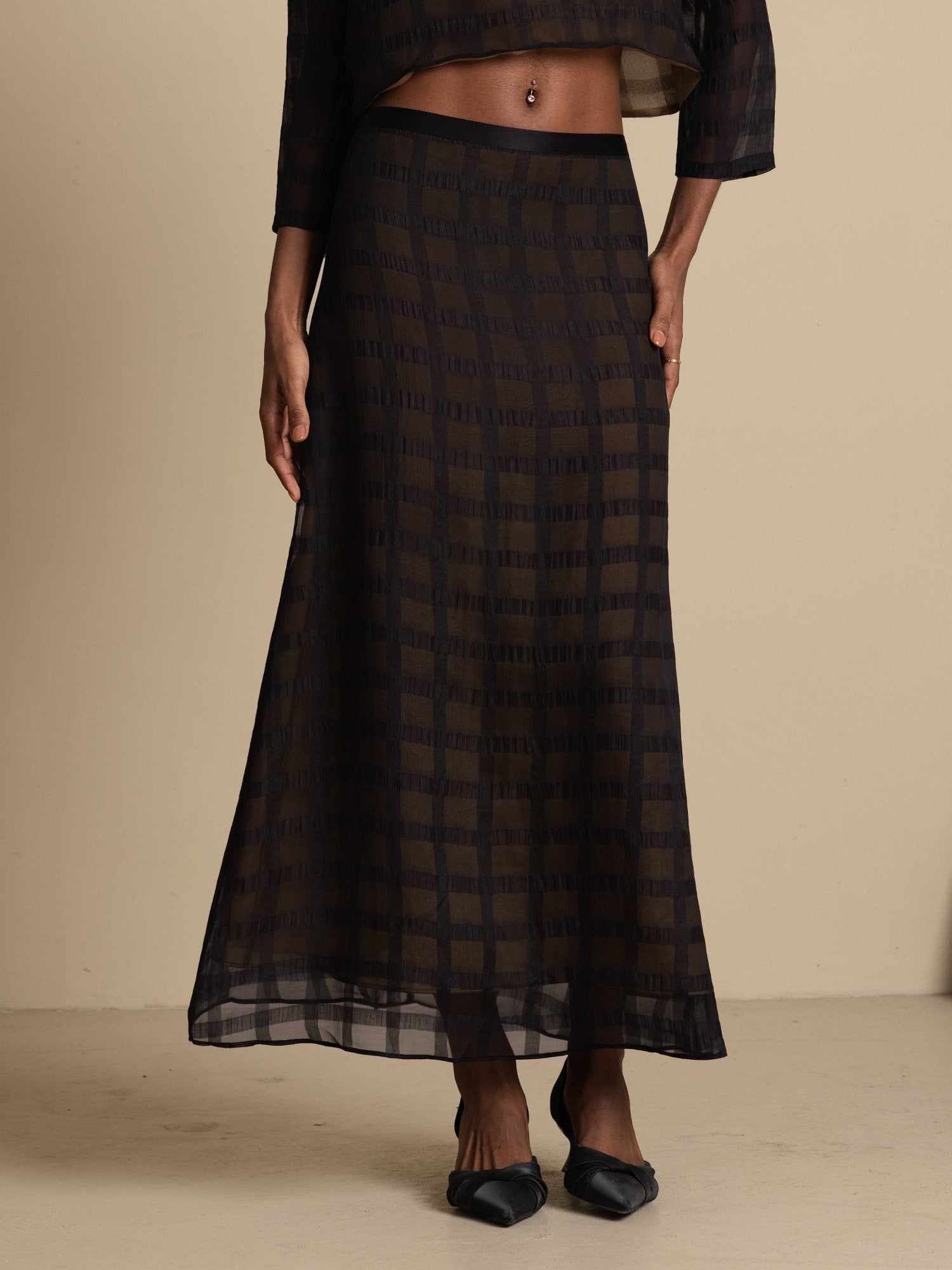 [Svart] SilkSilky-SE Skirt 003