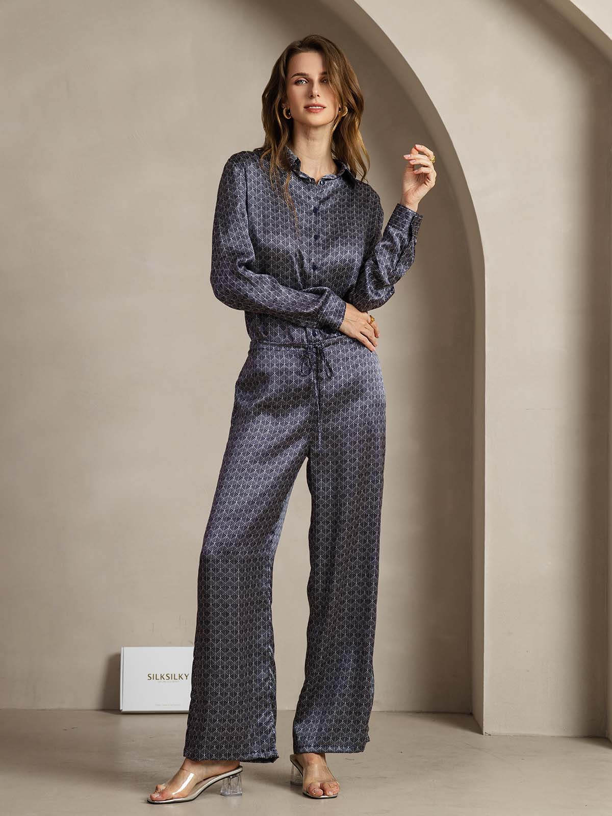 [Marin Ginkgo] SilkSilky-SE 19Momme Silke Womens Pants 003