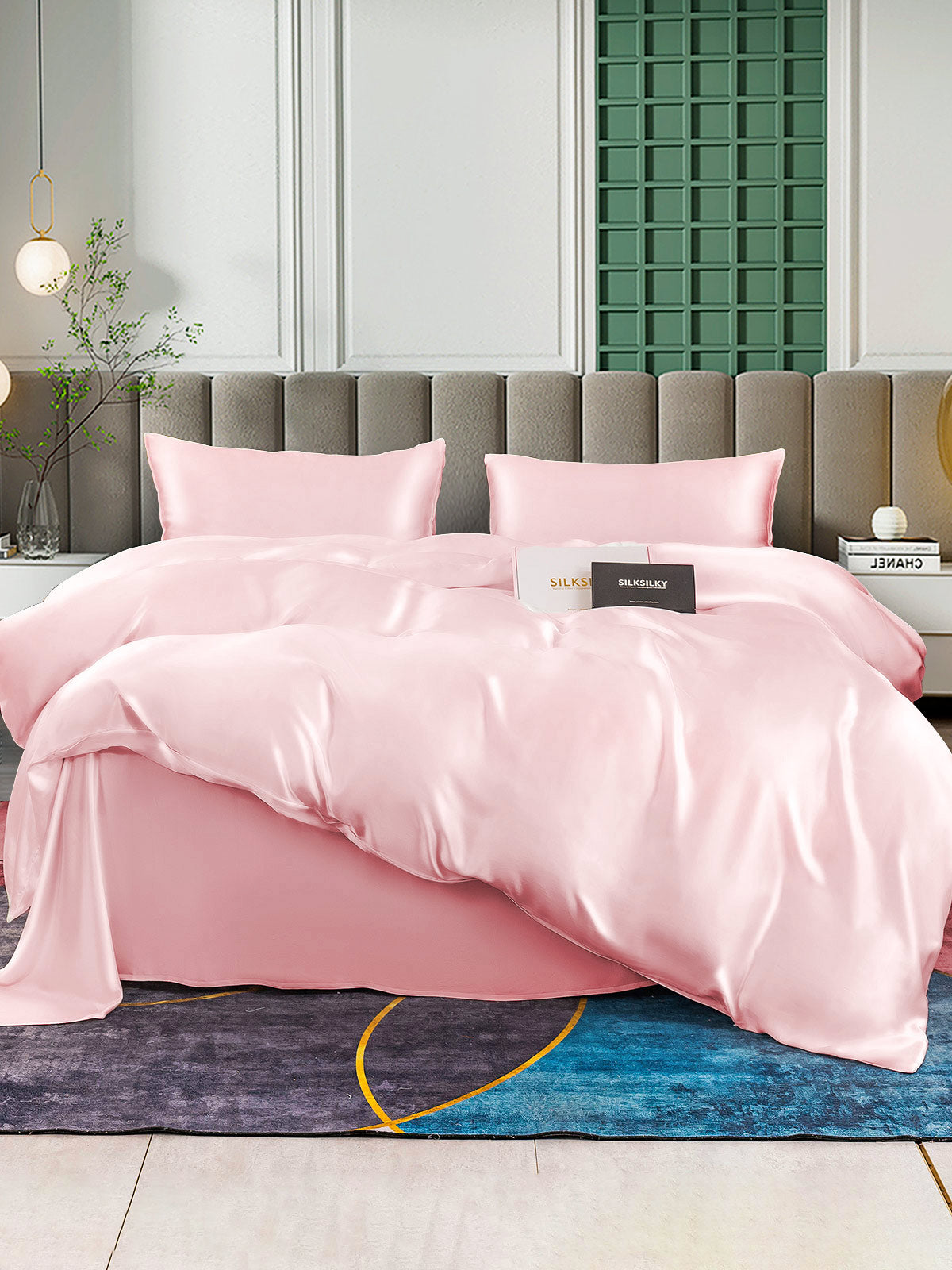 [Rosa] SilkSilky-SE 25Momme Rent Silke Bedding Set 001