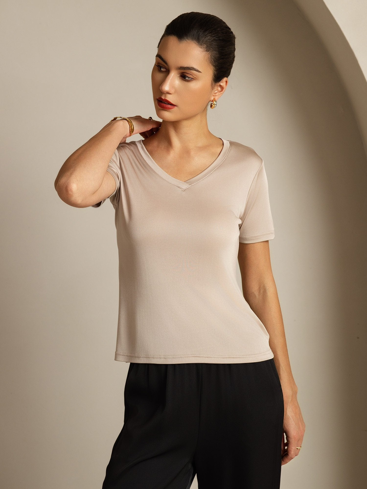[Ljuskaki] SilkSilky-SE Rent Silke Womens T-Shirt 005