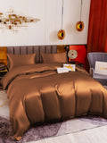 SilkSilky SE 19Momme Rent Silke Bedding Set Kaffe 001