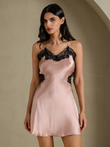 [Toscana] SilkSilky-SE Spaghetti Strap V Neck Nattlinne 006