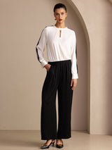 [Svart] SilkSilky-SE Womens Pants 006