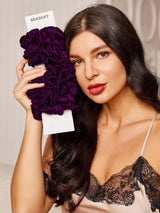 [Mörklila] SilkSilky-SE Scrunchie 002