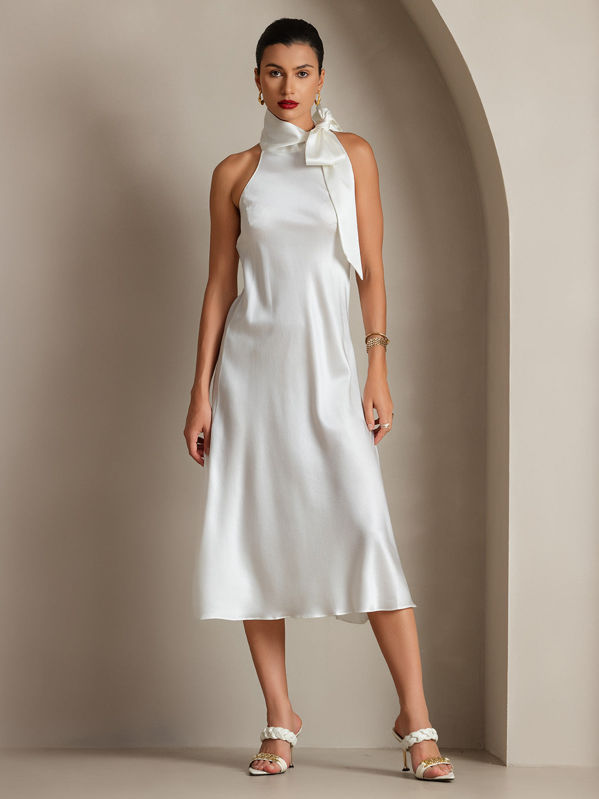 [Vit] SilkSilky-SE 19Momme Silke Dress 008