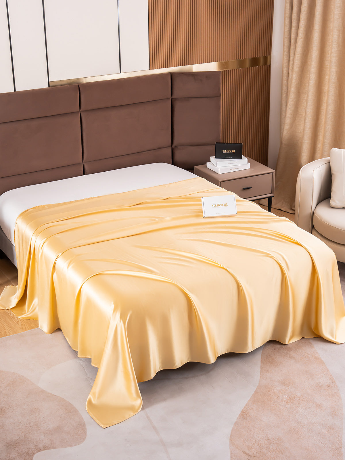 [Champagne] SilkSilky-SE 19Momme Lakan 002