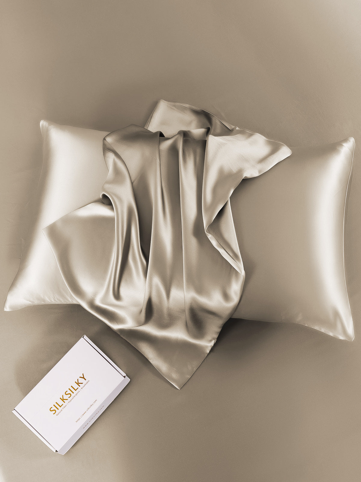[Kaki] SilkSilky-SE 19Momme Rent Silke Pillowcase 006