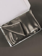 [Mörkgrå] SilkSilky-SE 30Momme Rent Silke Pillowcase 006