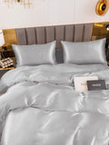 SilkSilky SE 19Momme Rent Silke Bedding Set Silver 004