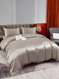 SilkSilky SE 22Momme Rent Silke Bedding Set Grå 003