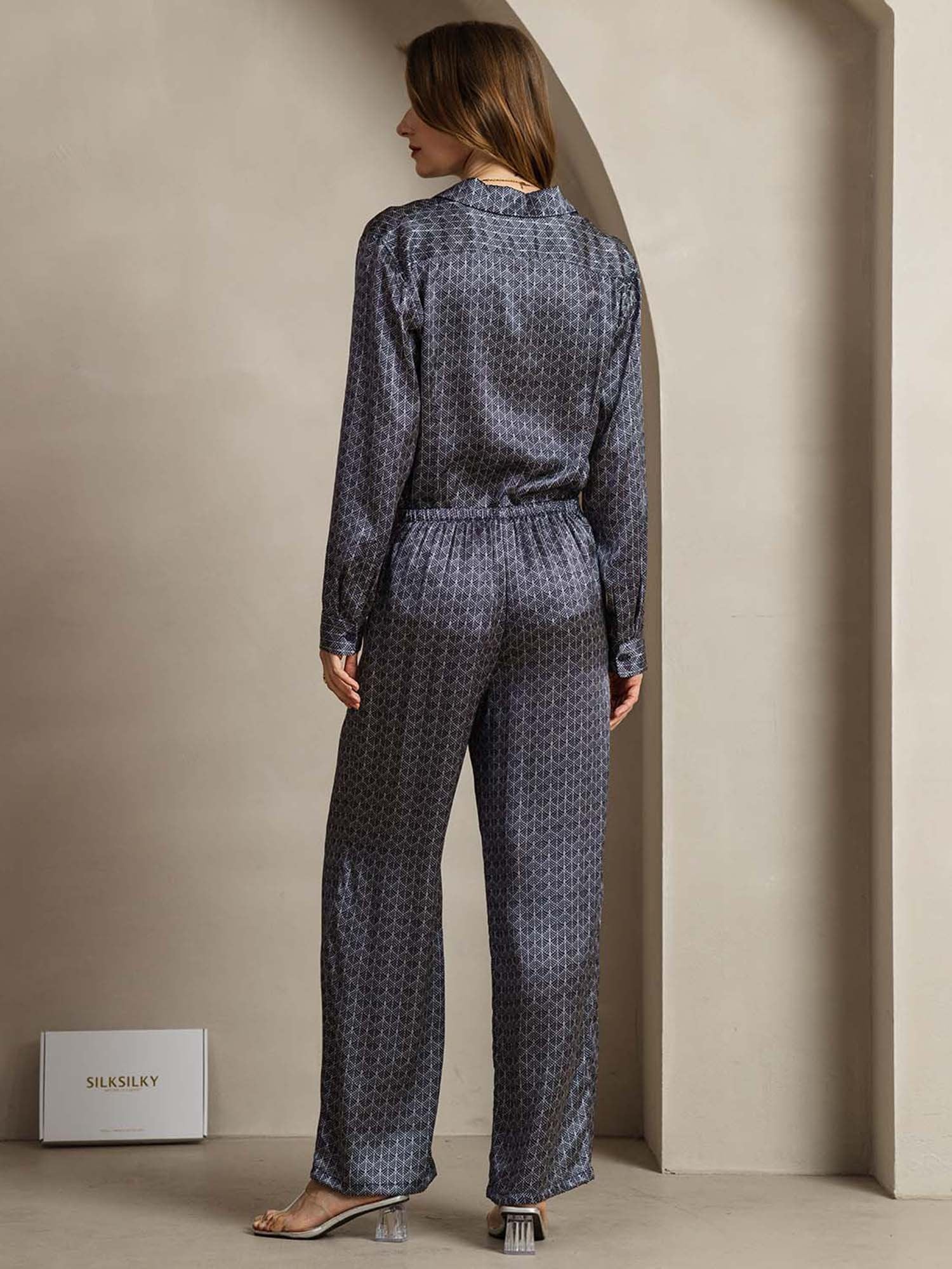 [MarinGinkgo] SilkSilky-SE 19Momme Silke Krage Women''s Outfit Sets 002