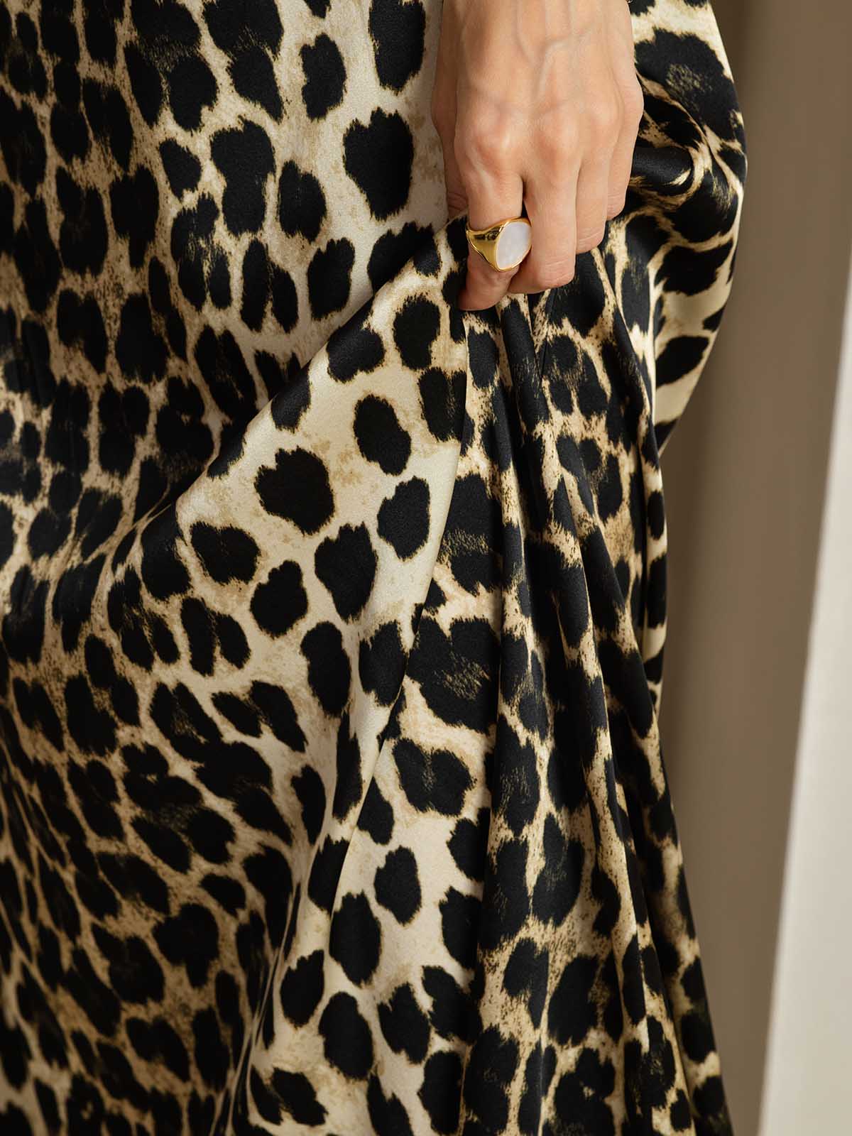 [Leopard] SilkSilky-SE 19Momme Silke Dress 004
