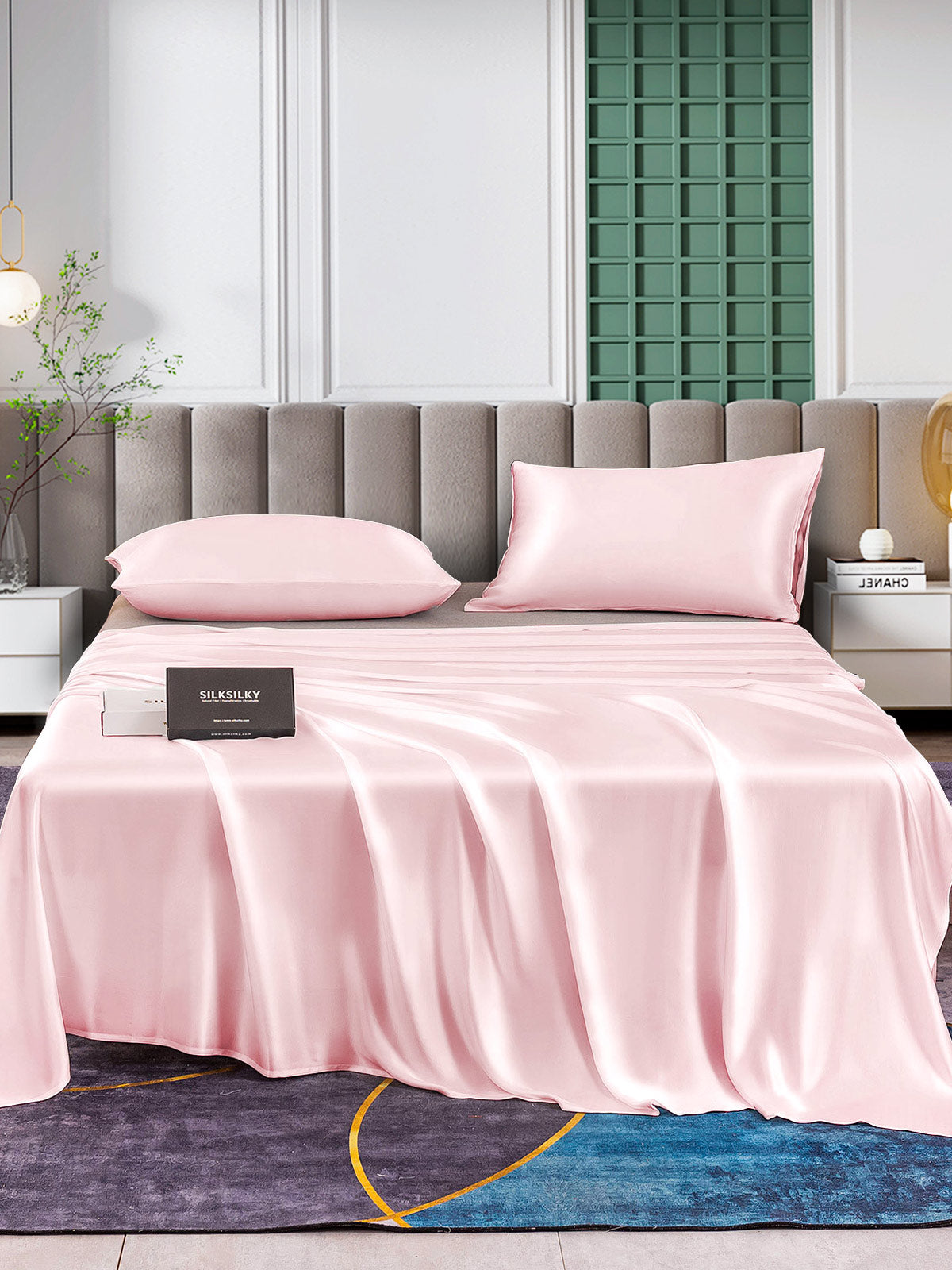 [Rosa] SilkSilky-SE 25Momme Rent Silke Bedding Set 001