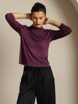 [Lila] SilkSilky-SE Rent Silke Womens T-Shirt 007