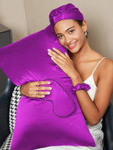[Lila] SilkSilky-SE 19Momme Rent Silke Pillowcase Set 001
