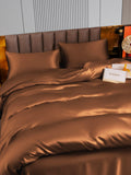 SilkSilky SE 22Momme Rent Silke Bedding Set Kaffe 003