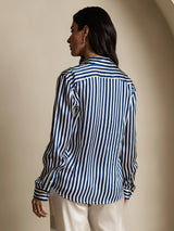 [Marin Rand] SilkSilky-SE Long Sleeve Lapel Collar Damskjorta 003