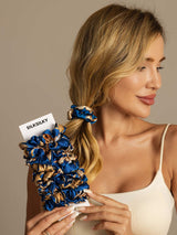[Navy Drake] SilkSilky-SE Scrunchie 003
