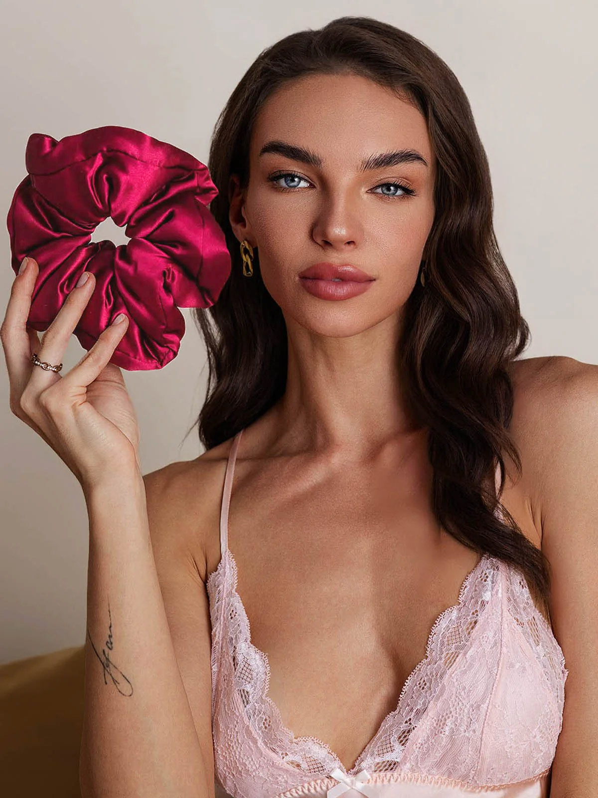 [Vin] SilkSilky-SE Rent Silke Scrunchie 003