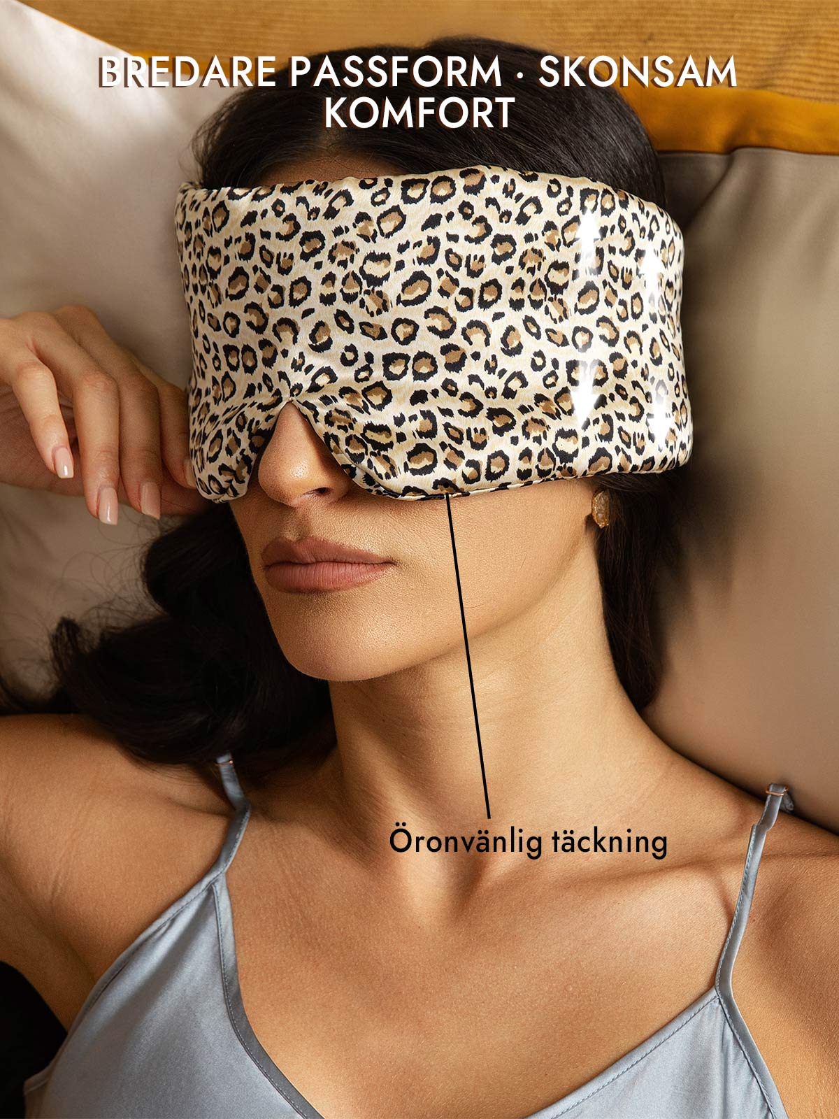 [Leopard] SilkSilky-SE 19Momme Pure Silk Eye Mask 005