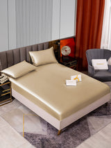 [Beige] SilkSilky-SE 22Momme Bäddset 002