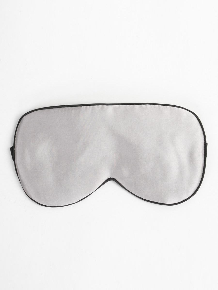 [Grå] SilkSilky-SE 19Momme Rent Silke Eye Mask 005