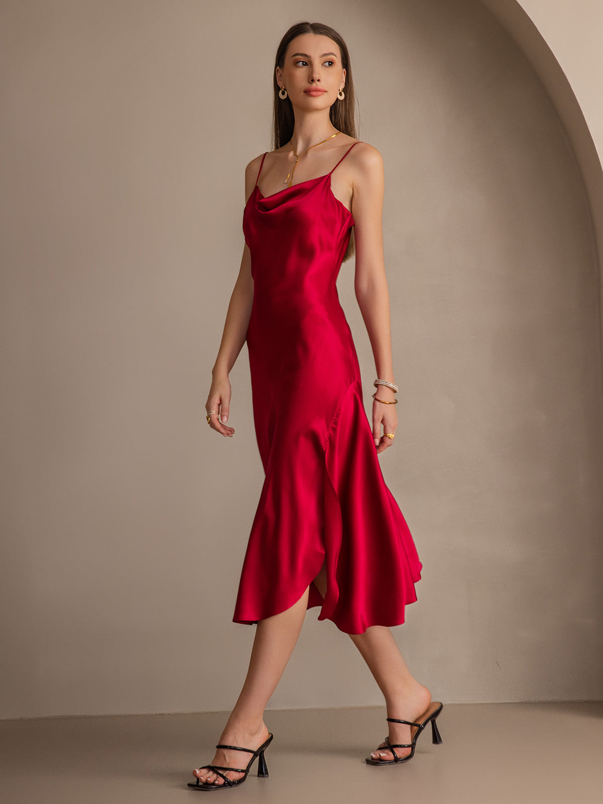 [Vin] SilkSilky-SE 19Momme Rent Silke Dress 006