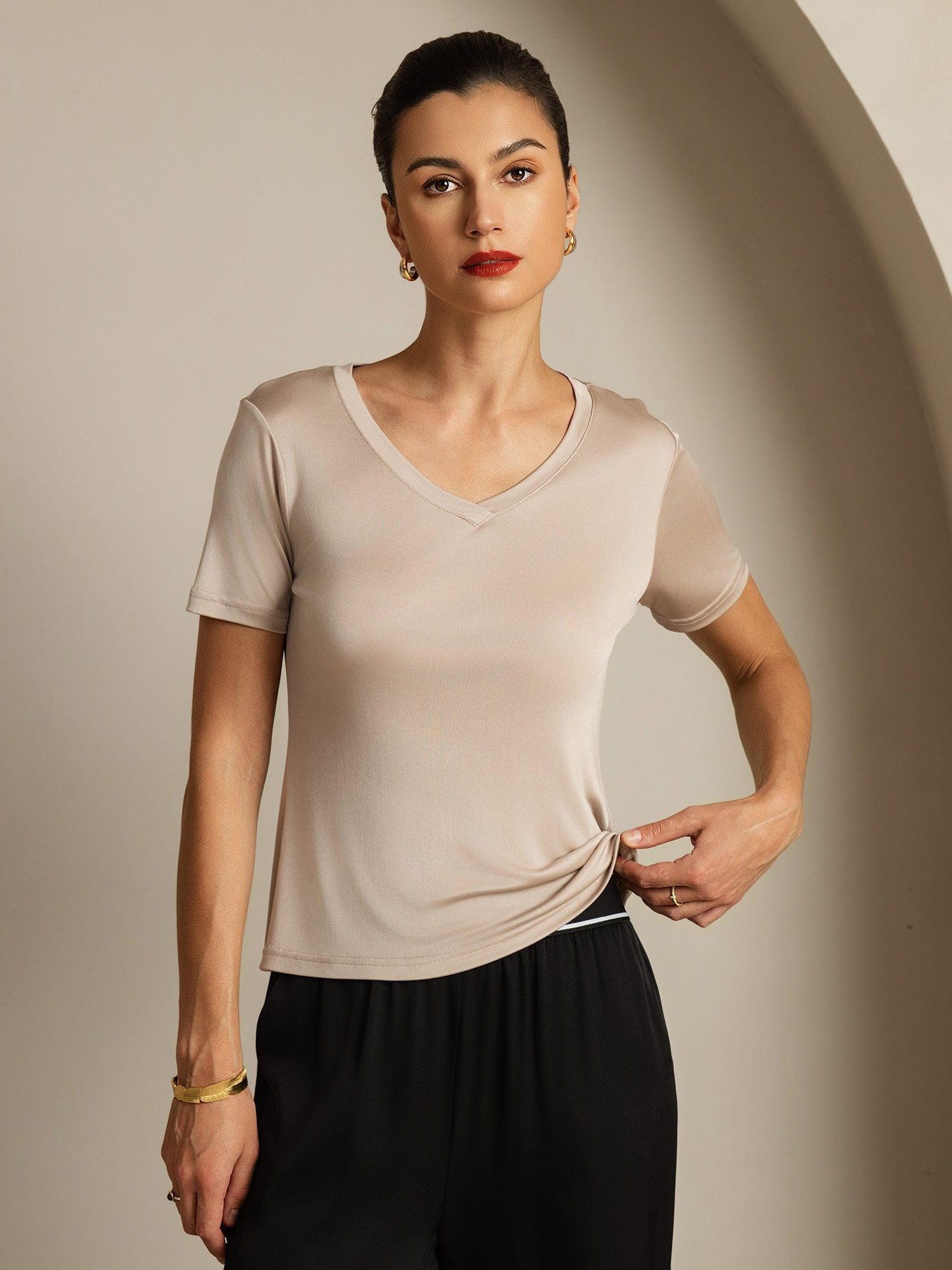 [Ljuskaki] SilkSilky-SE Rent Silke Womens T-Shirt 003