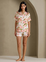[Vit Pion] SilkSilky-SE Short Sleeve Notch Collar Dam Pyjama 006
