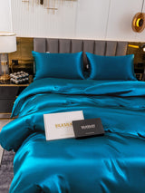 [Kungsblått] SilkSilky-SE 19Momme Rent Silke Bedding Set 005