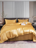 SilkSilky SE 22Momme Rent Silke Bedding Set Champagne 001