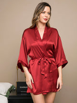 [Vin] SilkSilky-SE 3/4 Sleeve Dam Morgonrock 004