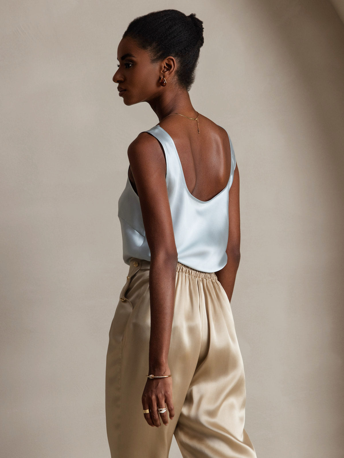 [Ljusblå] SilkSilky-SE 19Momme Silke Camisoles 004,