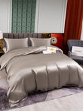 SilkSilky SE 25Momme Rent Silke Bedding Set Grå 003