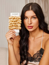 [Champagne] SilkSilky-SE Scrunchie 001