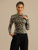 [Leopard] SilkSilky-SE Long Sleeve Dam T-Shirt 005