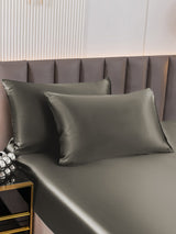 [Mörkgrå] SilkSilky-SE 19Momme Rent Silke Pillowcase 003