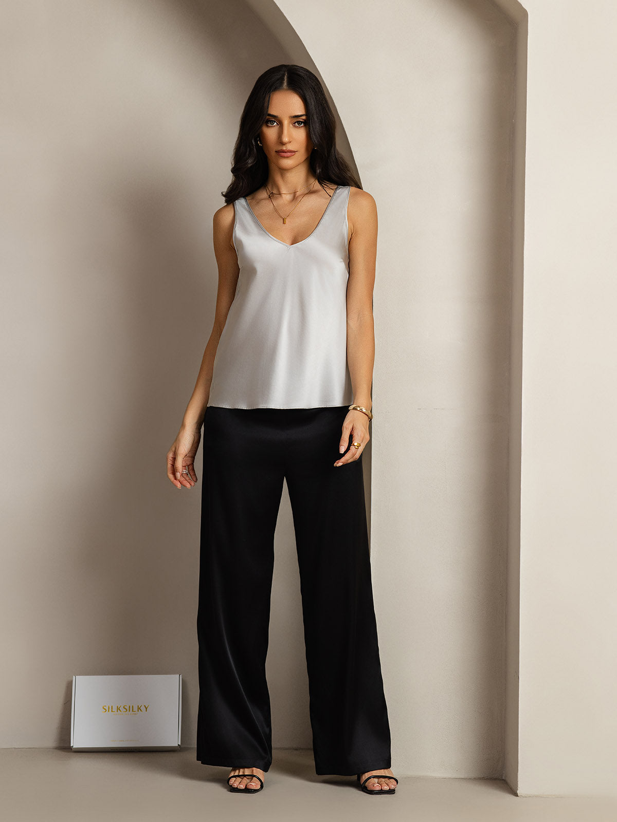 [Silver] SilkSilky-SE 19Momme Silke Camisoles 004