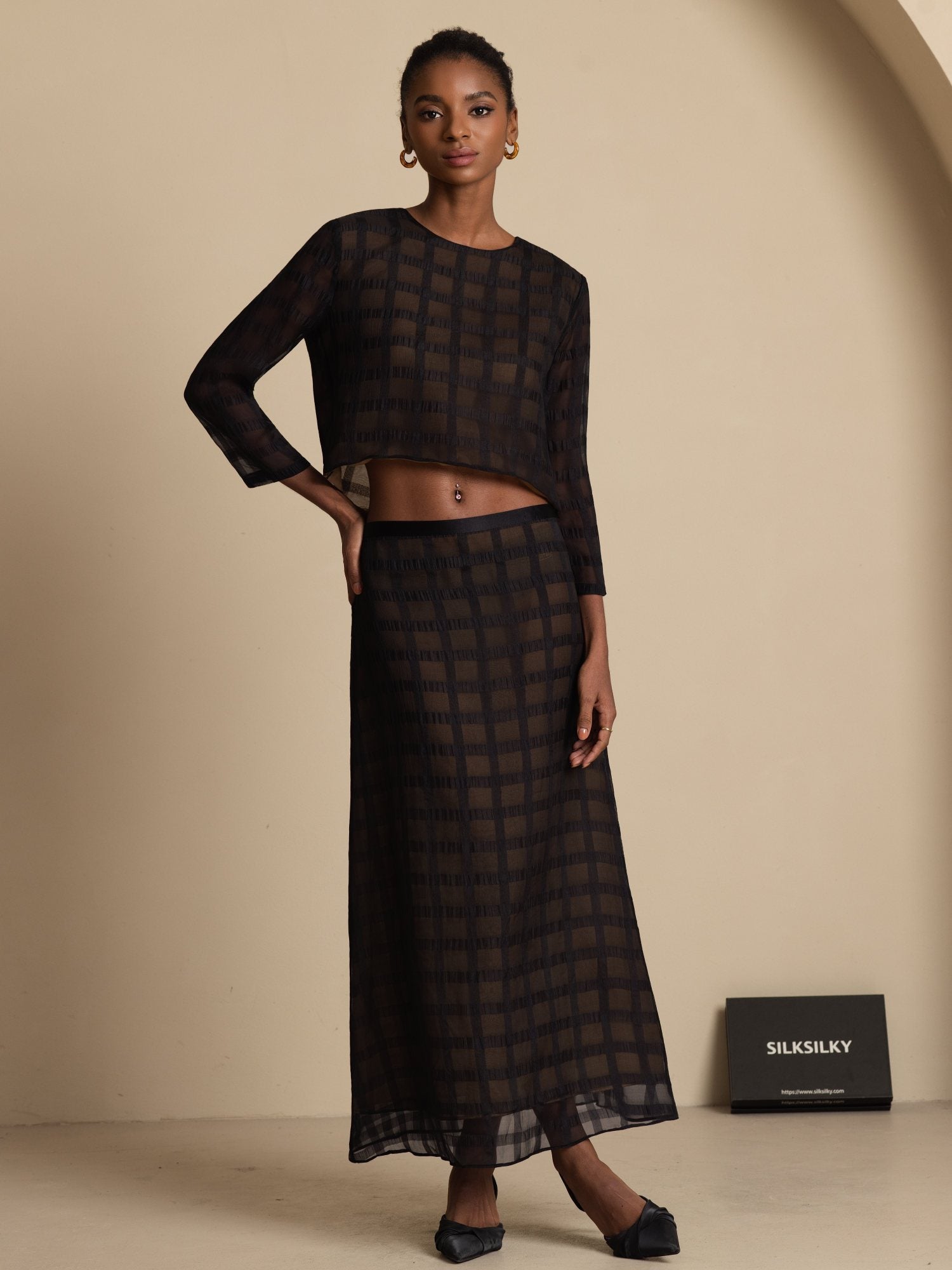 [Svart] SilkSilky-SE Skirt 006