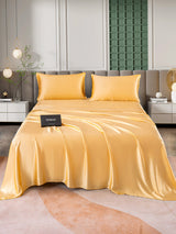 [Champagne] SilkSilky-SE 25Momme Bäddset 001