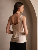 [Champagne] SilkSilky-SE Sleeveless Cami Toppar 002