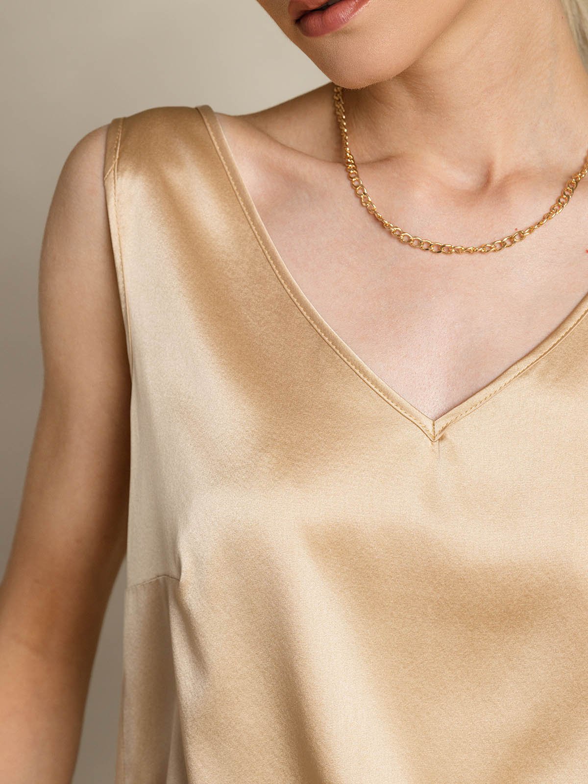 [Champagne] SilkSilky-SE 19Momme Silke Camisoles 008