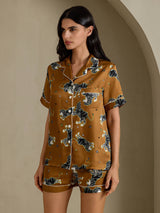 [Brunt Lejon] SilkSilky-SE Short Sleeve Notch Collar Dam Pyjama 003