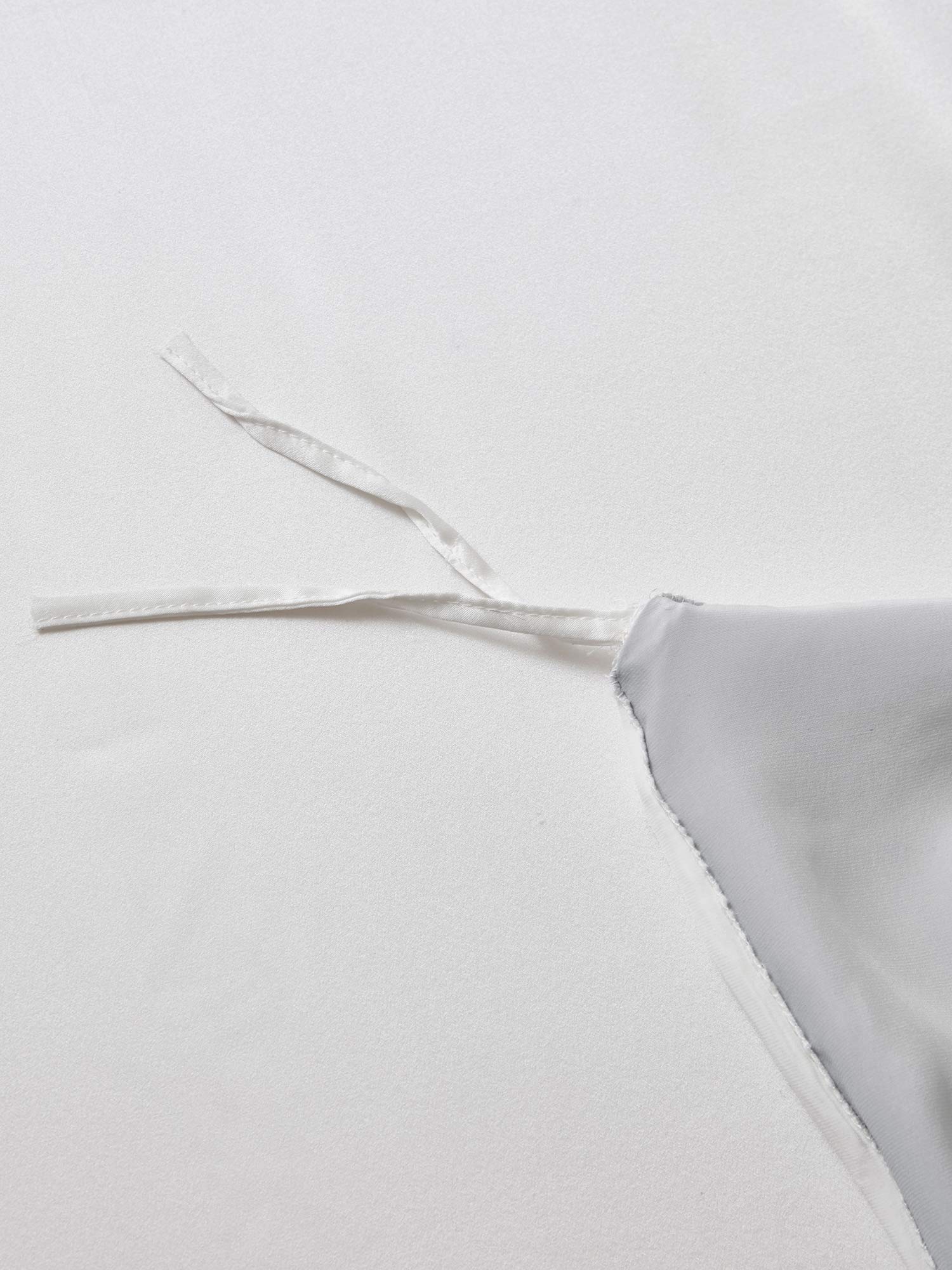 [Ljusgrå+Vit] SilkSilky-SE 22Momme Rent Silke Bedding Set 006,