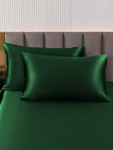 [Mörkgrön] SilkSilky-SE 19Momme Rent Silke Pillowcase 003