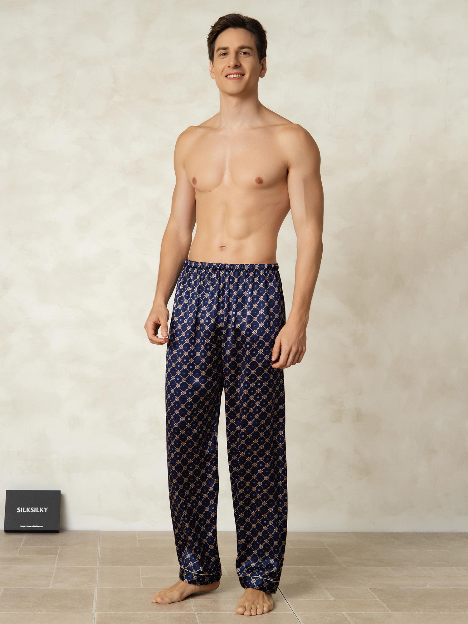 [Marin Kedja] SilkSilky-SE Rent Silke Mens Sleep Bottoms 004